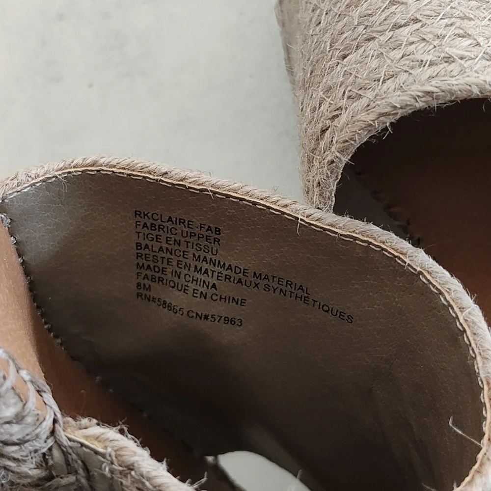 Nordstrom Rack wedges yarn woven slide size 8M